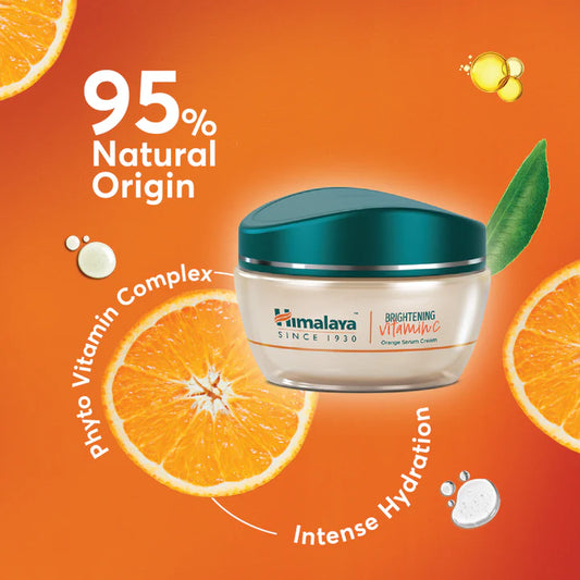 Brightening Vitamin C Orange Face Serum Infused Cream 50g