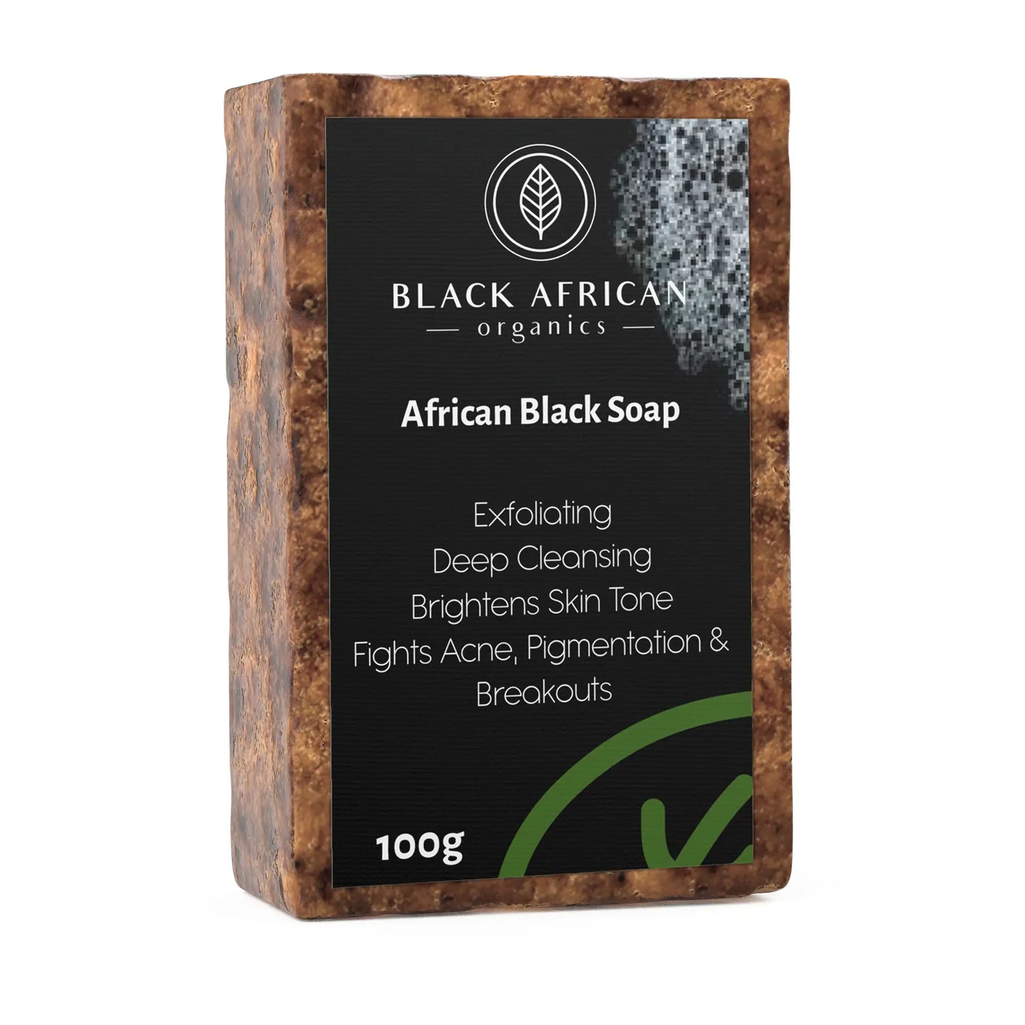Authentic African Black Soap 100g – Brightens Skin Tone & Fades Dark Marks